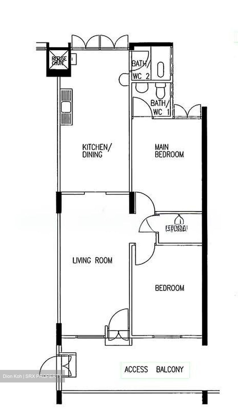 Blk 128 Ang Mo Kio Avenue 3 (Ang Mo Kio), HDB 3 Rooms #574389311